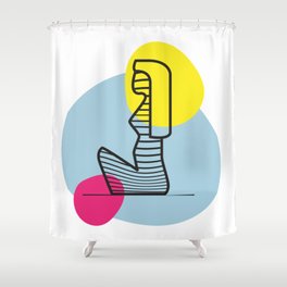 Egyptian Female Shower Curtain