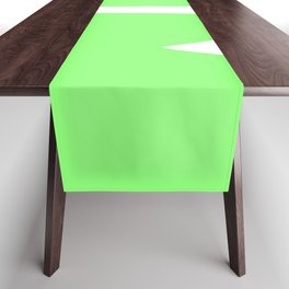 Anchor (White & Light Green) Table Runner