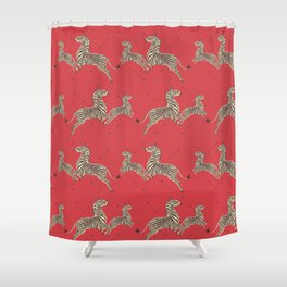 Royal Tenenbaums Wallpaper Shower Curtain