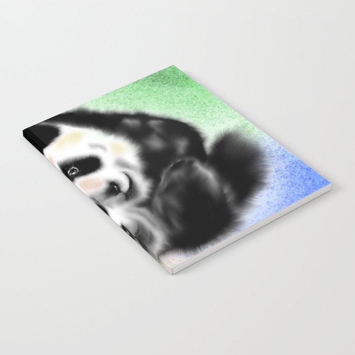 Beautiful Cute Panda Painting Art colorful Notebook