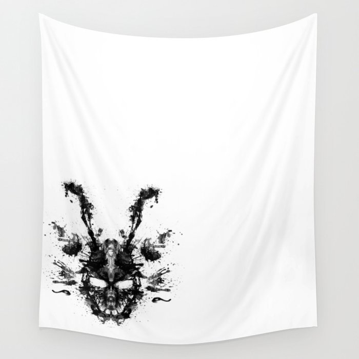 Frank (Donnie Darko). Ink Blot Painting Wall Tapestry