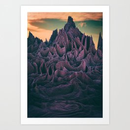 Abstract Mountain Art Print