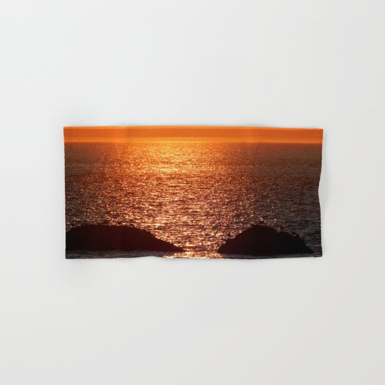Orange Skies at Sunset Hand & Bath Towel
