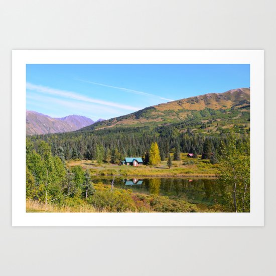 Lake Retreat - Alaska Art Print