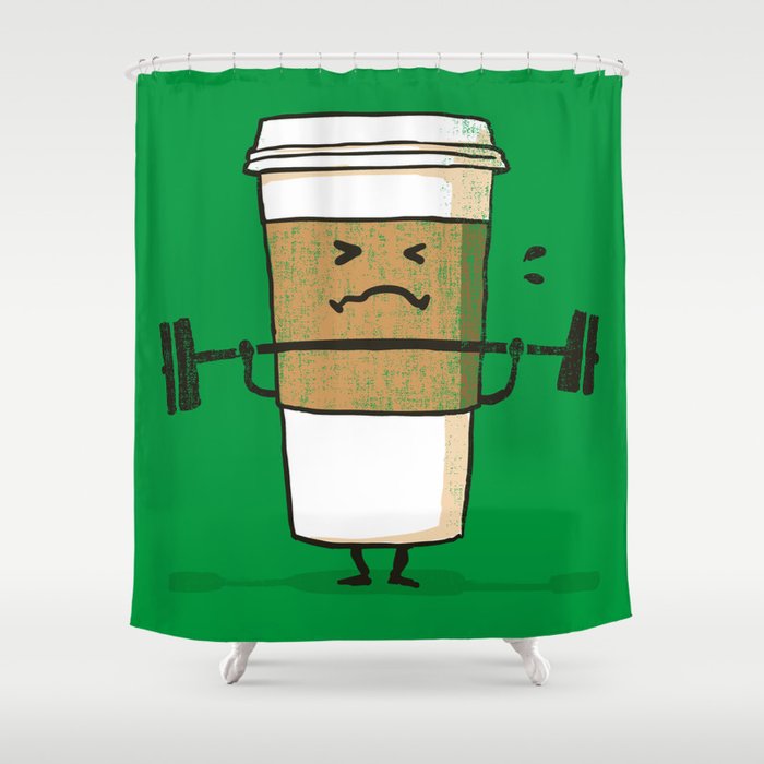 Strong Coffee Shower Curtain