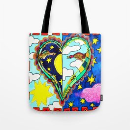 MY HEART IS FULL OF DAYS AND NIGHTS Tote Bag