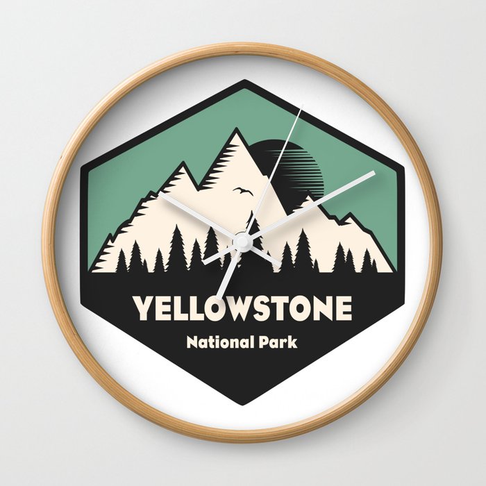 Yellowstone National Park Wall Clock