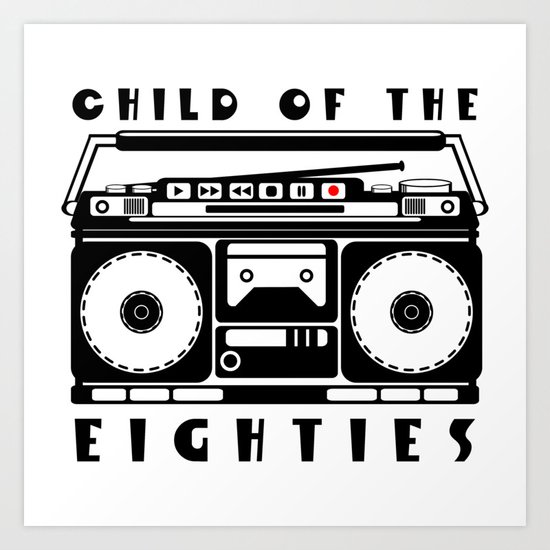 Eighties Music Art Print