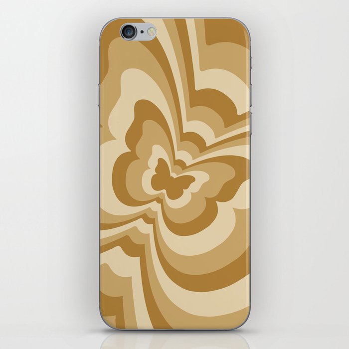 Gold Butterfly Beat iPhone Skin