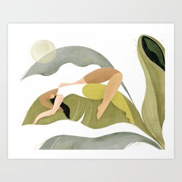 Banana palm Art Print