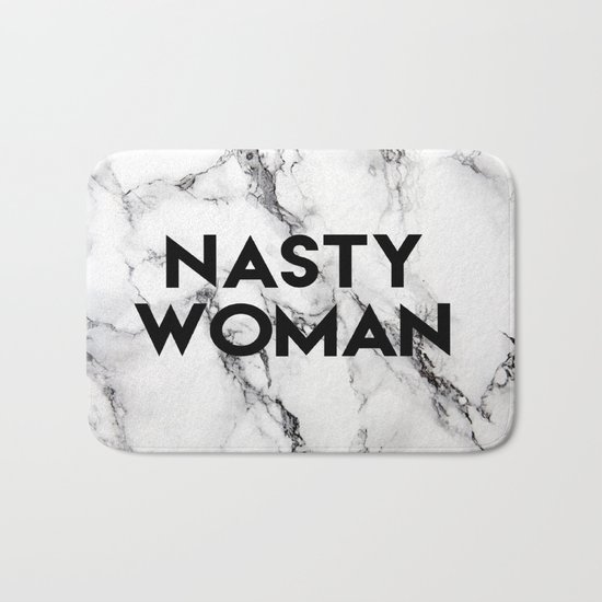 Nasty Woman (marble) Bath Mat