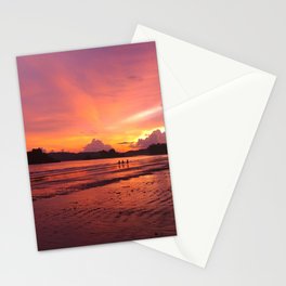 Ocean Beach Sunset Stationery Card