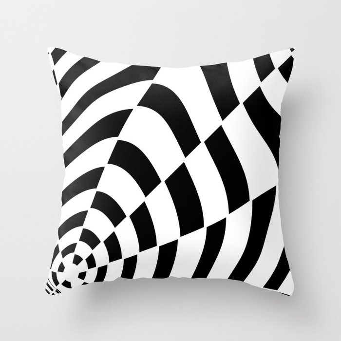 Abstract pattern - black and white. Throw Pillow