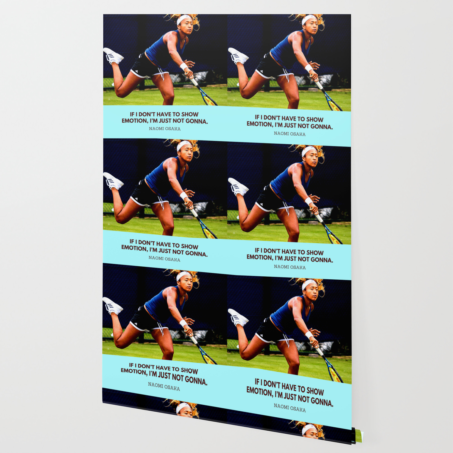 Naomi Osaka Quote On Showing Emotion Wallpaper By Valourine Society6