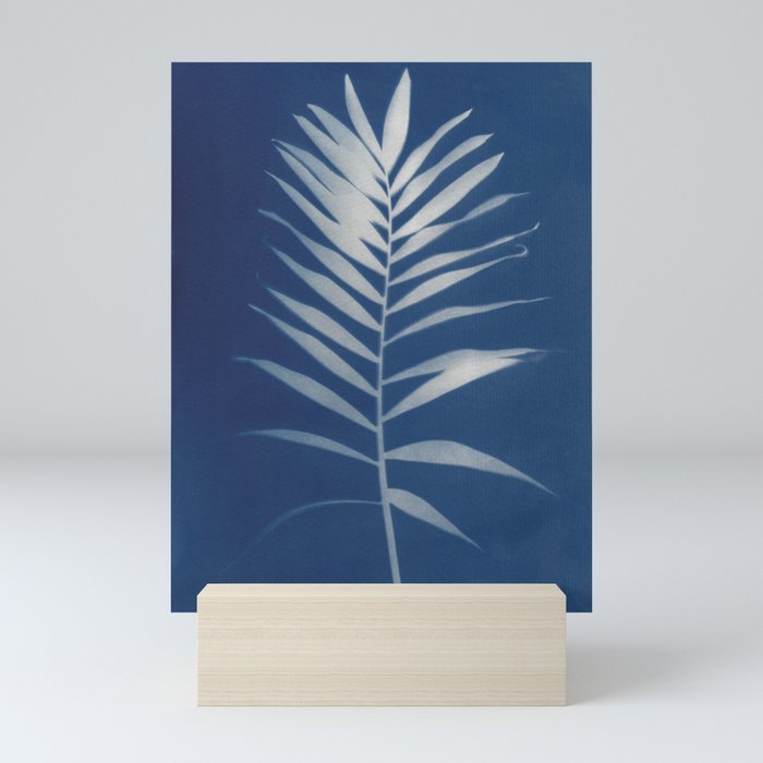 Jackie Partridge Art - Palm Leaf- Cyanotype Mini Art Print