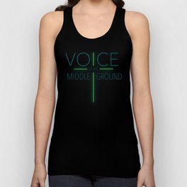 Voice of the Middle Ground (Green, T-Shirt Design) Tank Top