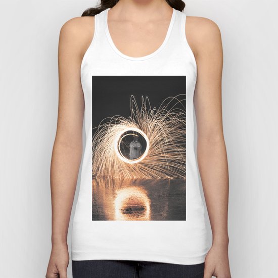 Fire Spinner Unisex Tank Top