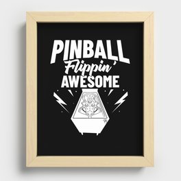 Pinball Machine Game Virtual Player Recessed Framed Print