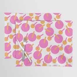 Below Deck Cocktails Modern Abstract Pink And Orange Placemat
