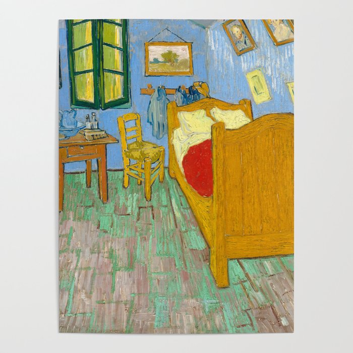 The Bedroom, 1889 by Vincent van Gogh Poster