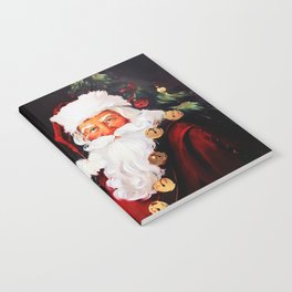 Portrait of Saint Nick Santa Clause Christmas Notebook