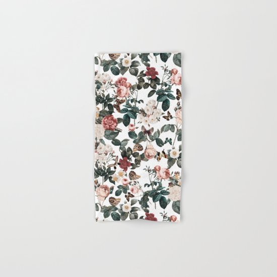 Floral and Butterflies II Hand & Bath Towel