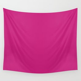 Magenta (Dye) Solid Color Popular Hues Patternless Shades of Magenta Collection Hex #ca1f7b Wall Tapestry