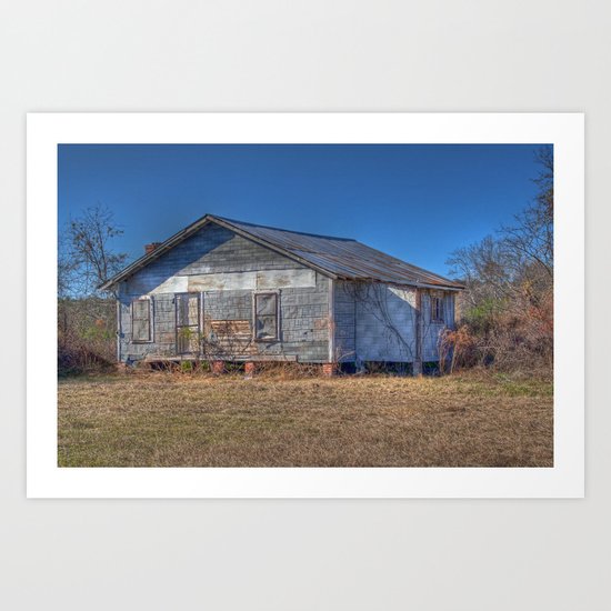 Old Empty Sharecropper's House Art Print
