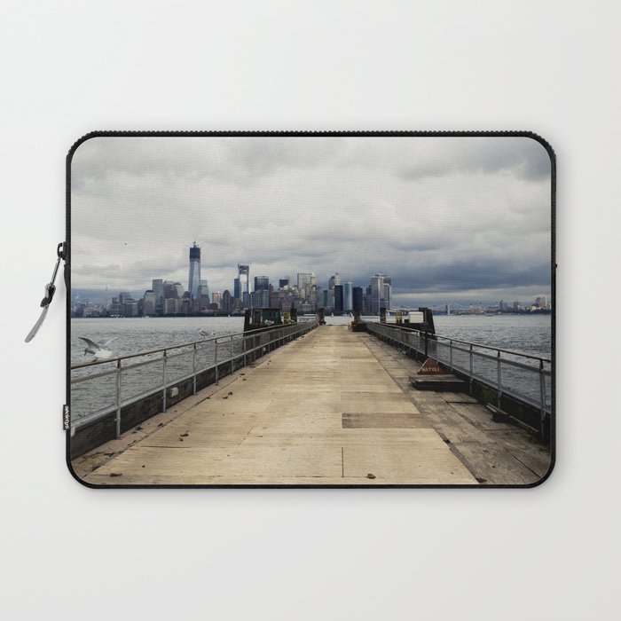 View from Liberty Island Pier Laptop Sleeve