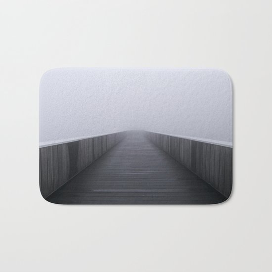 “Fog in the bridge” Bath Mat