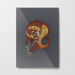 Elder Sign - Leo Metal Print | Lovecraftian, Graphicdesign, Monster, Digital, Leo, Zodiac, Fire 