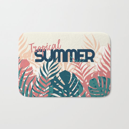 Tropical Summer #society6 #decor #buyart Bath Mat
