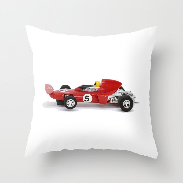 Car Red motor racing formula 1 Throw Pillow