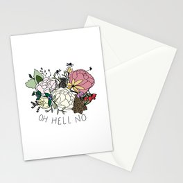 OH HELL NO Stationery Cards