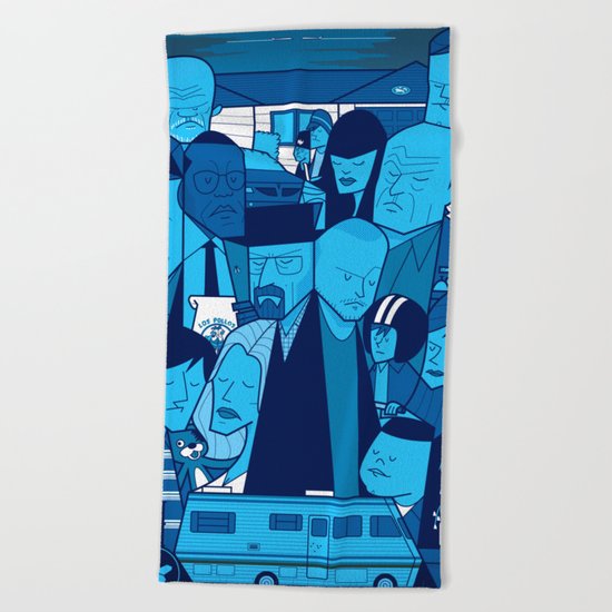 Breaking Bad (blue version) Beach Towel