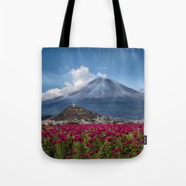 Popocatepetl Volcano Puebla Mexico Tote Bag