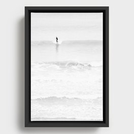 Surfing Framed Canvas