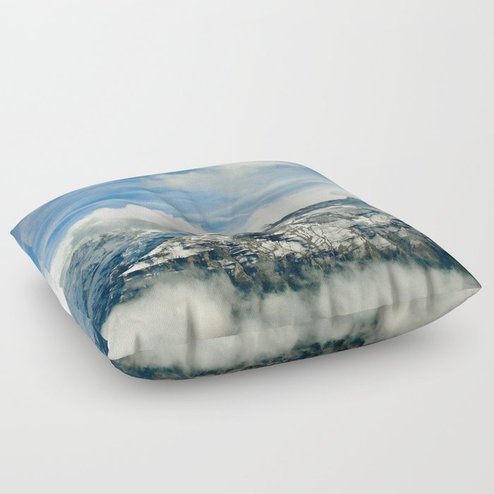 Swiss Alps Floor Pillow