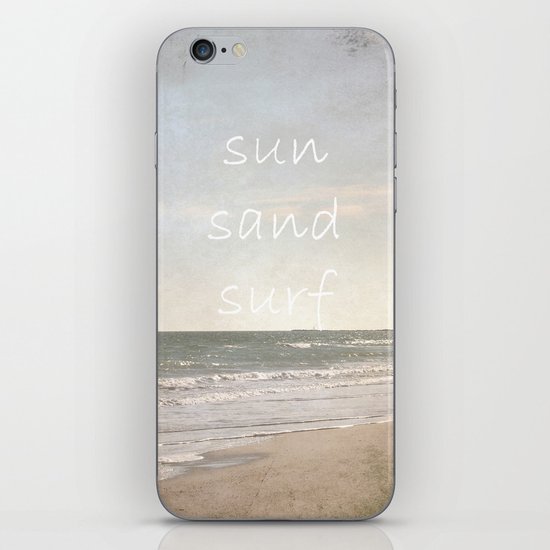 sun, sand, surf iPhone & iPod Skin