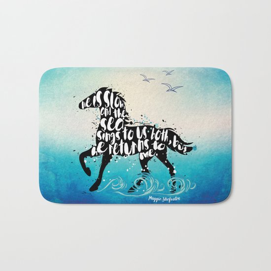 The Scorpio Races quote design Bath Mat