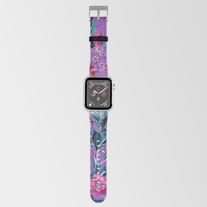 Romantic Floral Pattern Apple Watch Band