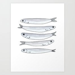 anchovies in my pantry Art Print