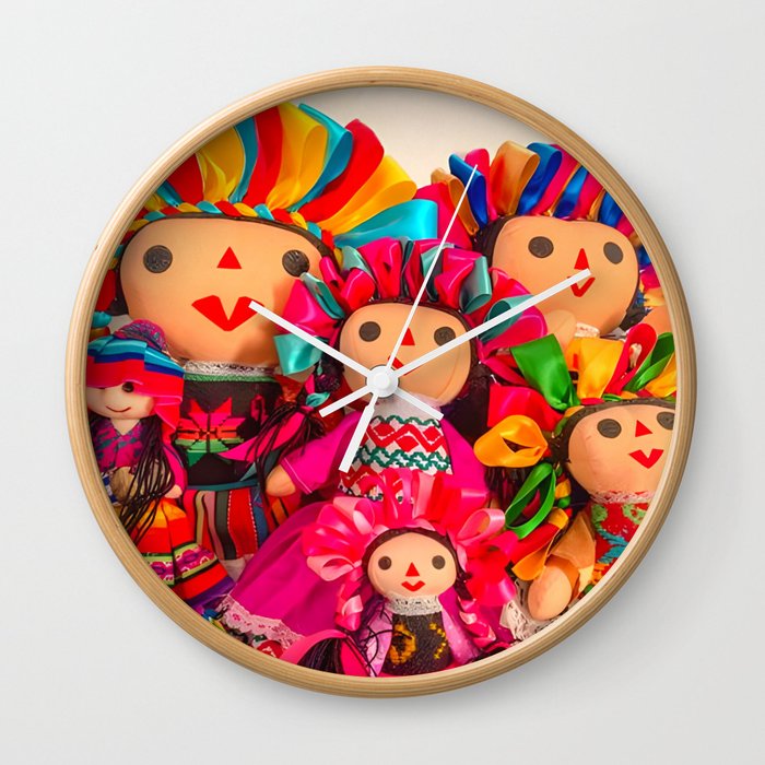 rag doll mexican Wall Clock