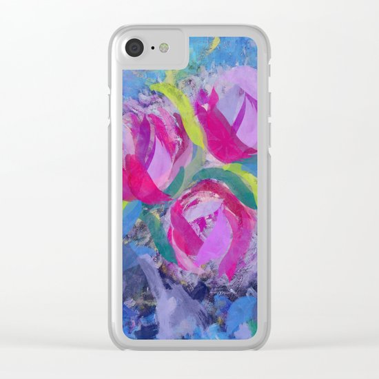 Flowers 2 Clear iPhone Case
