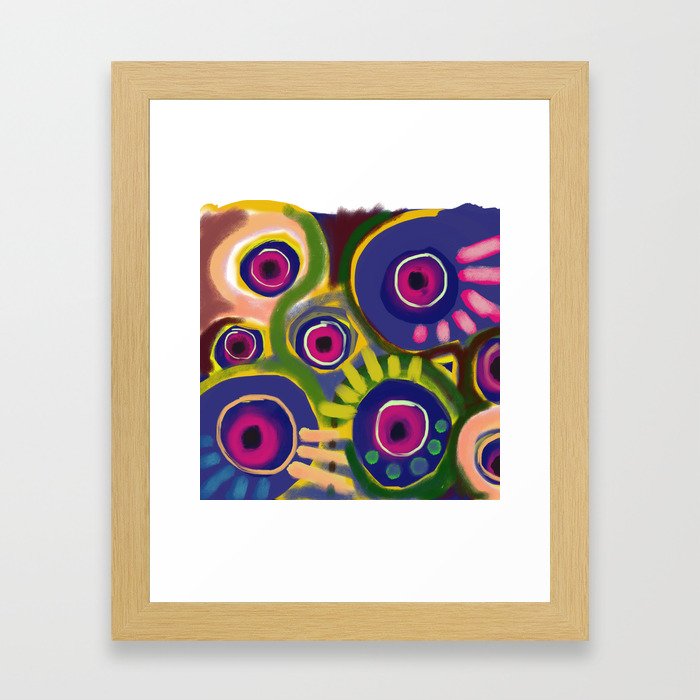 The flowers have eyes too Framed Art Print