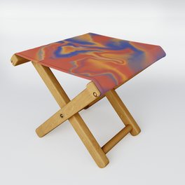 Red Yellow Blue Primary Colour Marble Folding Stool