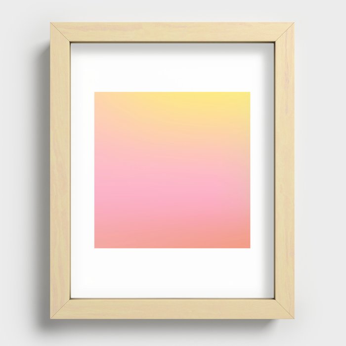 24  Sunset Sky Gradient Aesthetic 220513 Recessed Framed Print