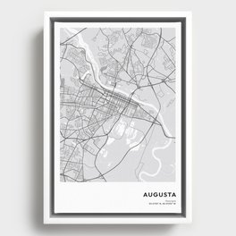 Augusta Georgia Map, Augusta Map, Minimalist Map, Augusta Print, Augusta Poster, Augusta Art, Modern Map Print, City Map Framed Canvas