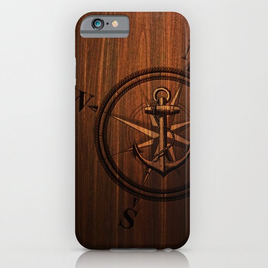 Wooden Anchor iPhone & iPod Case