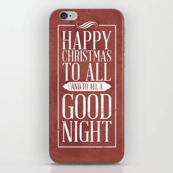 Happy Christmas iPhone & iPod Skin